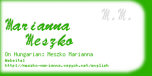 marianna meszko business card